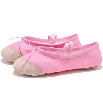 Moale negru roșu alb roz plat profesorul copii pantofi de balet pentru fete femei pantofi de balet pentru copii panza