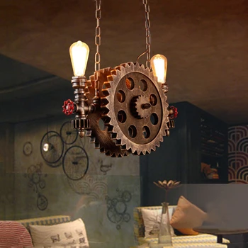 Vintage Loft Lampi De Viteze Clain Lumini Conducta De Apă Brațul Bar, Restaurant Industria Eoliană Cafenea, Camera De Zi Sala De Mese Scara Lampa