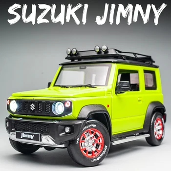 1:18 SUZUKI Jimny Asamblate Versiune Aliaj model de Masina Diecasts & Vehicule de Jucărie de Sunet și lumină Mașină de Jucărie Model de Colecție Cadou
