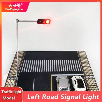 1:64 Scară semafor Model Mini Roșu și Verde Semnal de Simulare Lampa Variabilă Nisip Masă Autostrada Oraș semafoare 100mm