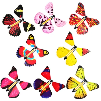 1 BUC Magie Colorat Fluture care Zboară Card de Jucărie Cu Mâinile Goale Nunta Fluture Recuzită Magie Trucuri de Magie în aer liber Jucărie Aleatoare