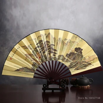 1 buc/Peisaj pictura de cerneală 8 inch pânză de pliere dans fan fan cadou home decor în stil Chinezesc de mână evantaiul