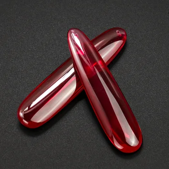1 BUC Sintetice Roșie de Corindon Ruby Dur materii Prime Lustruit Gem Piatră Farmece Pandantiv DIY Bijuterii Colier Agățat de Decor