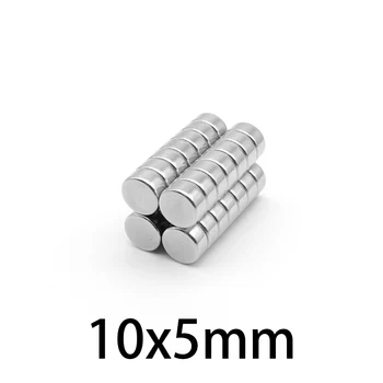 10-100BUC 10x5mm Puternici Magneți din Neodim Discuri 10mmx5mm Căutare Diametru Magnet 10*5 mm Rotund Magneți 10*5