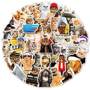 10/30/50pcs Drăguț pentru animale de Companie Pisica Autocolant Pentru Bagaje Laptop Ipad Skateboard Telefon Mobil Masina de Notebook-uri Autocolant en-Gros