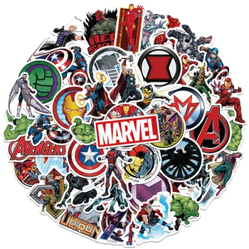 10/50PCS Disney Marvel Avengers Autocolante, Decal Impermeabil pentru Laptop, Mașină de Chitara Skateboard Depozitare Biciclete Telefonul Bara Copii Cadou