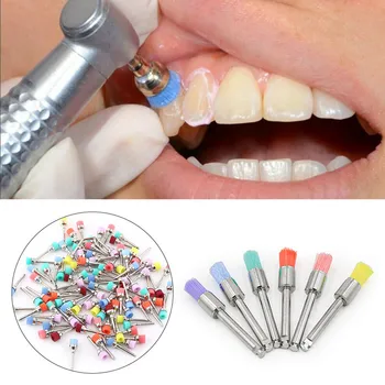 100/50Pcs Dentare Dinți Lustruire Pensule Colorate din Nylon Blocare Castron /Cu Tip de Albire a Dintilor Îngrijire Curat Lustruire Prophy Perie
