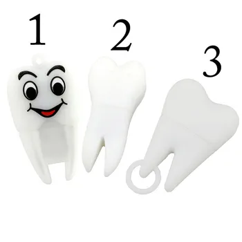 10BUC/LOT Dentare de sănătate orală a dintelui desene animate unitate flash usb creative drăguț stick de memorie USB 2.0 corporateculture promotion32g