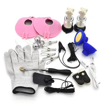 13 Alege Stilul Electro Anal Plug Mănuși de Sân Cleme Instrumente de Șoc Electric DIY Accesorii Jocuri pentru Adulți Jucarii Sexuale Pentru Femei Mn