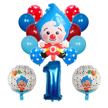 14pcs/set Plim Clovn Folie Număr de Baloane din Latex cu Aer Globos Copii Baby shower Petrecere Decoratiuni Copii, Jucarii Gonflabile