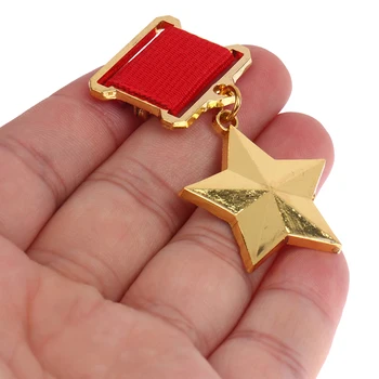 1buc Rusia URSS Insigna Ace de Rever Insigna Metalică Medalie de Suveniruri Colectare CCCP Muncă forței de Muncă Stele