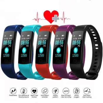 2021 Noua Moda Smart Band Y5 Heart Rate Monitor De Presiune Sanguina Sport Bluetooth Inteligent Brățară Tracker De Fitness Pentru Barbati Femei