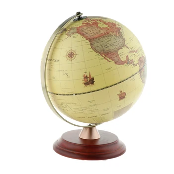 23cm Dia LED lumina Lumii Pământ Glob Harta de Geografie Jucărie de Învățământ Cu Stand Birou pentru Desktop Decor