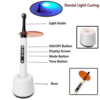 2700mw/c㎡ 1 Secundă Dentare Lumina LED-uri de Întărire Dentare Condus Vindeca Lampă de Putere Luminile de Mare Intensitate Spectru Larg Dentist Laborator Echipamente