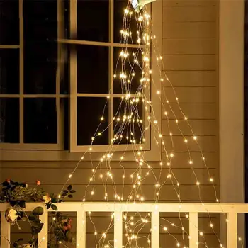 2M 200/600/800 LED DIY Ramură de Viță-de-vie de Lumină în aer liber Cascada Zână Șir de Lumini de Crăciun Ghirlanda Pentru Pomul de Petrecere de Nunta Decor