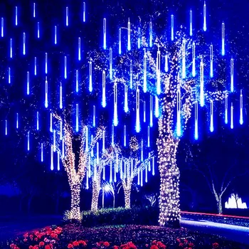 30/50cm cu 24 de Tuburi de Meteoriți LED Lumini Șir Decorațiuni pentru Bradul de Crăciun în aer liber Strada Ghirlanda de Anul Nou Navidad Decor Gradina