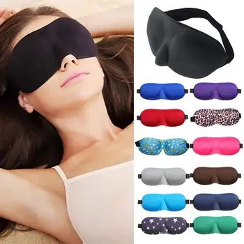 3D Naturale, Masca de Dormit Bloca Lumina Moale Căptușit Masca de noapte Pentru Ochi, Ochi Umbra Ochi Dormit Ajutor Masca de Fata Eyepatch