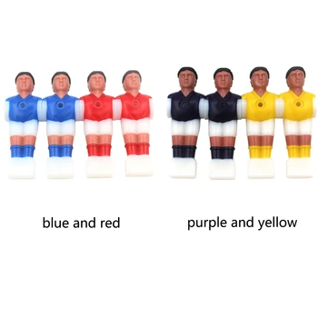 4buc Impermeabil Mingi de fotbal Jucător Păpuși de Plastic Cifre Piese de schimb Jocul cu Mingea Accesorii Adulți Copilului Rosu Albastru