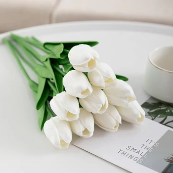 5Pcs Artificiale Flori de Lalea Petrecere de Nunta Decor Real Atinge Buchet Artificial Decor Acasă de Ziua Îndrăgostiților Cadouri Flori
