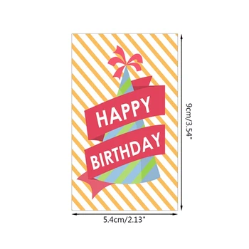 652F 30buc Carduri Fericit Ziua de nastere pentru Copii Fiul Desene animate Felicitare cu Plic Cadou