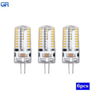 6Pcs/lot Bec LED G4 2W 3W 4W 5W 7W 9W AC DC 12V 220V Porumb Lampa SMD3014 Reflectoarelor Candelabru de Iluminat Înlocuiți Lampa cu Halogen