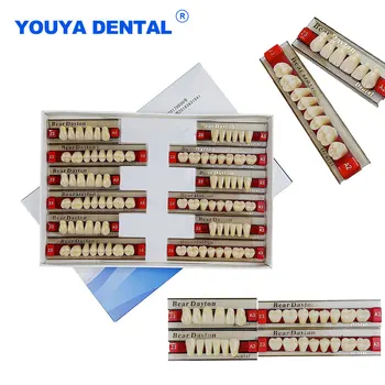 84 buc/3sets /cutie Dentare Set Complet de Rășină Dentară Dinți Falși A2 A3 Dentist Materiale Antero-Posterior Dintilor Model
