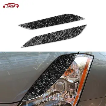 Bara fata Pleoape Spranceana Faruri Huse pentru Nissan 350z 2006-2009 False din Fibra de Carbon de Styling Auto