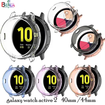 BEHUA Ultra-Subțire Tpu Protecție a Ecranului Ceas de Caz pentru Samsung galaxy watch active 2 44mm 40mm SM-R830 R820 clar Protector de Acoperire