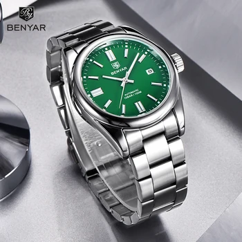 BENYAR 39MM Mens Ceasuri 2021 Top Brand de Lux Automatic Ceas Pentru Bărbați Mechanical Ceas de mână din Oțel Inoxidabil Ceas Sport Relogio