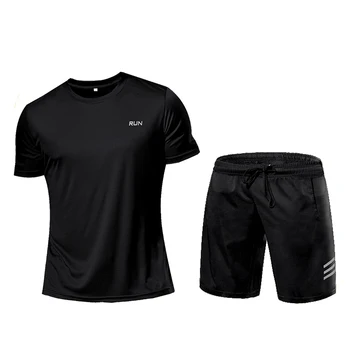 Bărbați Sport Trening Sport Compresie Îmbrăcăminte de Fitness Rulează Set Atletic Purta Tricouri Ropa Deportiva Hombre Camisetas