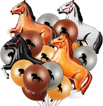 Cal Baloane Set Latex, Baloane Folie, Baloane pentru Petrecerea de Ziua Consumabile Kentucky Derby Cal de Curse Decoratiuni Acasă