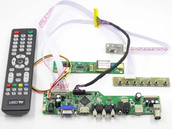 Controler de Bord Kit pentru LP154WX4-TLC4 LP154WX4-TLC5 LP154WX4-TLC8 TV+HDMI+VGA+AV+USB, LCD, ecran LED Driver de Placa
