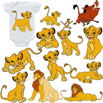 Copii 14cm Disney Lion King Patch-uri pentru Îmbrăcăminte de Transfer de Căldură Autocolante Parches Termoadesivos Ropa Para de Fier pe Patch-uri de Bricolaj
