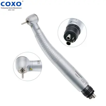 COXO Dentare LED-uri Auto de Putere Mare Viteză de Mana 4Holes Mare Cuplu Capul apăsați Butonul de Aer Turbina Singur Mod Spray CX207-F-TP