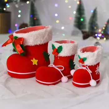 Crăciun fericit Crăciun de Boot Ambalaj de Bomboane de Decoratiuni de Craciun pentru Casa Natal Cadou de Crăciun de Anul Nou Ornamente Decor