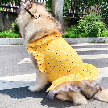Câine Mare Rochie De Vară Mare De Haine De Câine Samoyed Husky, Golden Retriever De Îmbrăcăminte Pudel Schnauzer Corgi Costum De Produse Pentru Animale De Companie Fusta