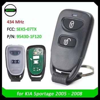 DIYKEY 2 Buton FCC: SEKS-07TX 434MHz pentru KIA Sportage 2005 2006 2007 2008 P/N: 95430-1F120 de la Distanță Masina Smart Key Fob