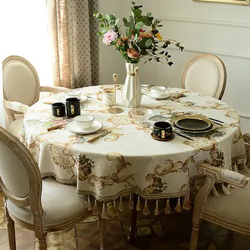 Europene masă rotundă mare față de masă, de uz casnic American masă de cafea placemat restaurantul hotelului fata de masa