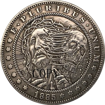 Hobo Nichel 1885-CC statele UNITE ale americii Morgan Dollar COIN COPIA Tip 126