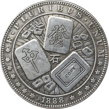 Hobo Nichel statele UNITE ale americii Morgan Dollar 1888-O MONEDĂ COPIA Tip 138