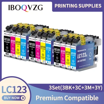IBOQVZG Pentru Brother LC123 LC-123 LC123XL Compatibil Cartuș de Cerneală Pentru MFC-J650DW MFC-J6720DW MFC-J6520DW DCP-J4110DW DCP-J132W