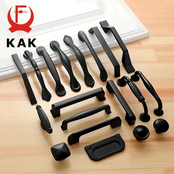 KAK 10BUC Stil American Dulap Negru, Mânere Solide din Aliaj de Aluminiu Dulap de Bucătărie Trage Sertarul Mânere Mobilier Mâner Hardware