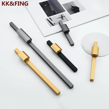 KK&FING Aliaj de Aluminiu de Aur Mânere Lungi Dulap de bucătărie Trage Dulap Manere Butoane Sertar Mobilier Hardware Cabinet Mânere