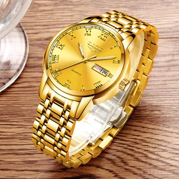 LIGE Ceas pentru Barbati Brand de Top de Lux Ceasuri Barbati din Oțel Inoxidabil de Afaceri Impermeabil Wirstwatch Om Cuarț Ceasuri cu Calendar
