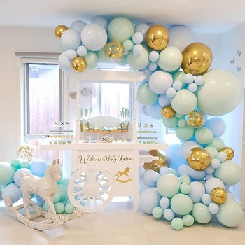 Macaron Balon Lanț Pachetului De Naștere Petrecere De Nunta De Fundal De Perete Decor Baloane Combinație