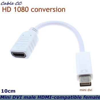 Mini DVI tata la HDMI compatibil Feminin Mini DVI Cablu MINI DVI Converter Adaptor Pentru aparat de Fotografiat PC-ul Macbook 1080P HDTV Proiector