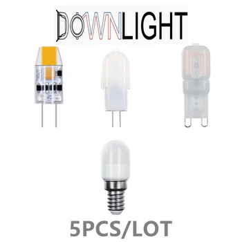 Mini LED lumina de Cristal Frigider lumină G4 G9 AC/DC 12V AC220V lumina alb cald potrivit pentru candelabru aparate de uz casnic