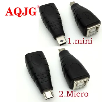 Mini Micro USB 5pin male la USB 2.0 Tip B de sex Feminin Printer Scanner Adaptor conector M/F de Înaltă calitate usb 2.0