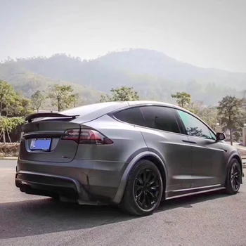 Modelul X din Fibra de Carbon Negru Lucios Aripa Spate Spoiler pentru Tesla Model X 2016 - 2019