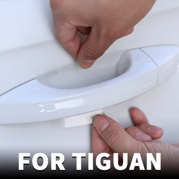 Mânerul ușii ușa castron cu folie de protectie TPU mâner film decor Pentru VW Volkswagen Tiguan mk2 201617 2018 2019 2020 Accesorii